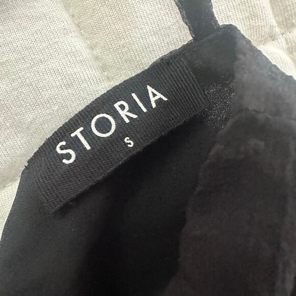 Storia Dress Womens Small Black Chiffon Babydoll Mini Dark Fairy Whimsigoth - Picture 7 of 11